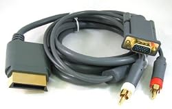 Gold Plated 6ft Premium VGA Cable w/ Digital Optical Audio Port for Microsoft Xbox 360 to TV equipment For PC HDTV