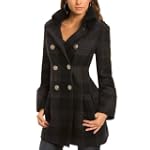 GUESS Elizabeth Plaid Peacoat