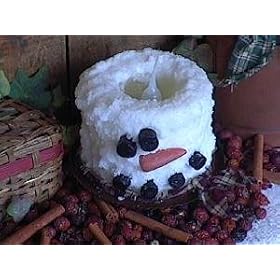 Snowman Electric Soy Candle Sweet Pea by CricketCat