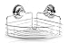BINO SMARTSUCTION Rust Proof Stainless Steel Shower Caddy, Corner Shelf