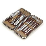 Alice™ 10 Pcs Vogue Nail Care Personal Manicure & Pedicure Set, Travel & Grooming Kit