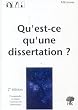 Qu'est-ce qu'une dissertation ?