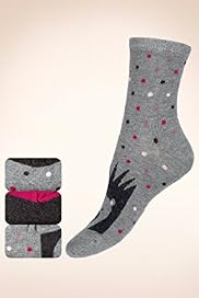 3 Pairs of Cotton Rich Assorted Ankle High Socks with Silver Technology