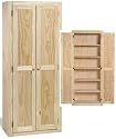Solid Wood Pantry - Unfinished FREE SHIPPING!