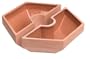 Dayva AP930UP Umbrella Pole Surround Hexagon Terra Cotta Planter