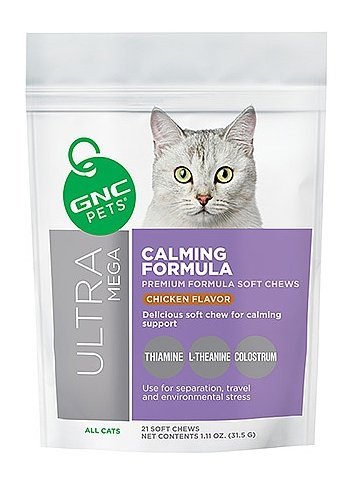 GNC Pets Ultra Mega Relax Calming Formula for Cats - 21 Soft Chews