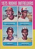 1975 Topps Jim Rice Baseball Rookie Card In Protective Display Case