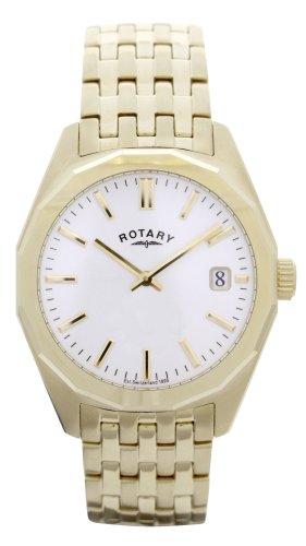 Rotary GB00228/02 Gentleman's Gold Plated Bracelet Wrist Watch