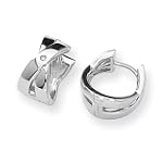 SAVE $80.01 - Huggie Hoop Diamond Earrings in Sterling Silver $69.99
