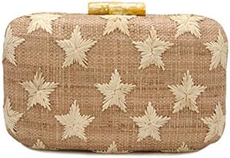 Kayu Star Straw Clutch