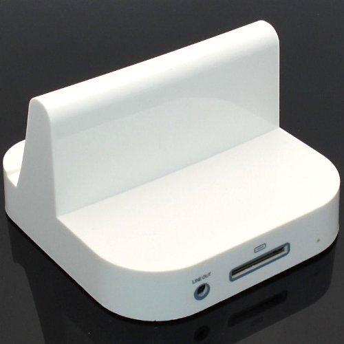 Sync Dock Station Power Charger Cradle Dock Stand Station For Apple iPad 16G 32G 64G(White)