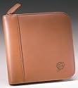Miami Dolphins Tan Square Leather CD Case