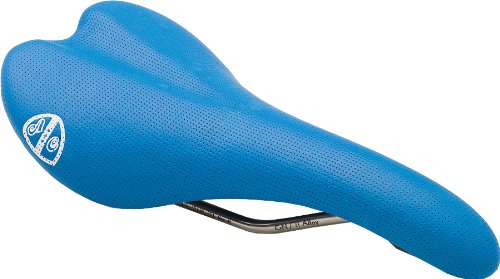 All-City Blue Perforated Leather Saddle