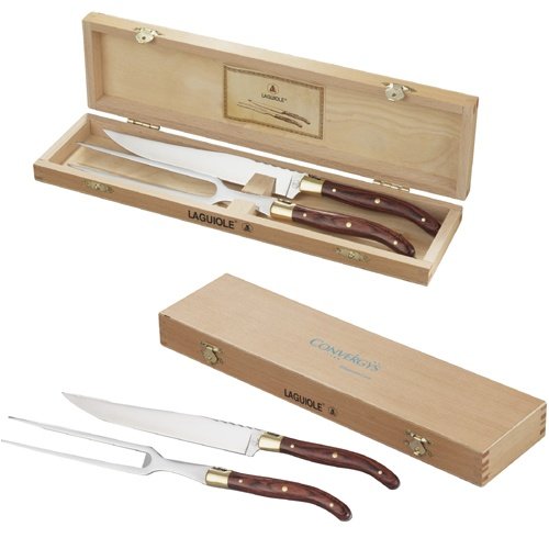 Laguiole 2-Piece Carving Set Wood 1250-16WD by Meat Carving Sets