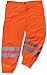 Ergodyne GloWear 8910 ANSI High Visibilty Orange Reflective Safety Pants, Large/ X-Large