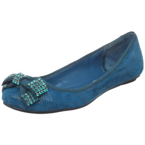 Naughty Monkey Women's Bow Peep Ballet Flat