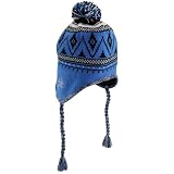 Detroit Lions Knit Hat: Braided Pom Knit Hat
