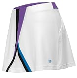 Wilson Damen Tennisrock La Divine Skirt, weiss/lavender/pool, XS, WRA3368001000xs