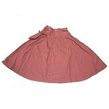 Brown long adjustable waist skirt