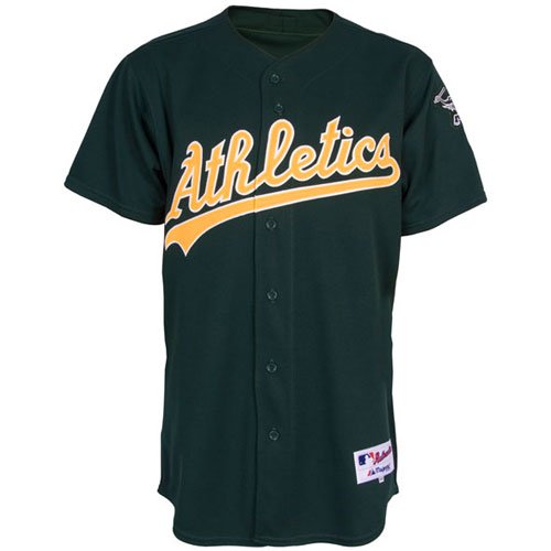 MLB Men's Oakland Athletics Six Button Authentic Alternate Jersey (Ath Green, 44/Large)