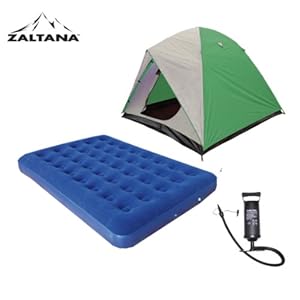 6 PERSON TENT WITH AIR MATTRESS(DOUBLE) AND AIR PUMP SET