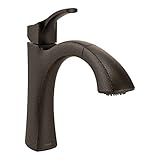 Moen 9125ORB Voss One-Handle High Arc Pullout Kitchen Faucet featuring Reflex, Oil Rubbed Bronze by 