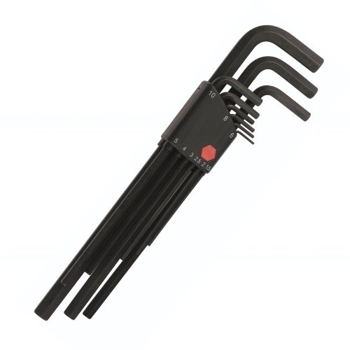 Wiha 35290 Long Arm, Metric Hex, L-Key, 9 Piece in Plastic Holder On Sale
