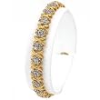 Diamond Hugs & Kisses Bracelet 10K Gold 3cttw 7"