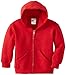 Soffe boys Heavyweight Zip Hoodie Hooded Sweatshirt, Red, Small US