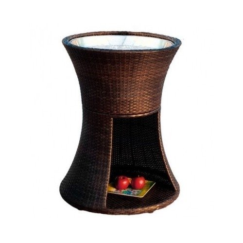 outdoor wicker beverage cooler