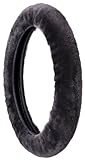 IMAGE OF Auto Expressions 5070225 Black Sheepskin Steering Wheel Cover