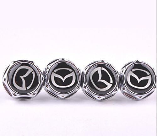 Outstorer 4 Pcs Separate Chrome LICENSE PLATE FRAME Bolt Screws For Mazda