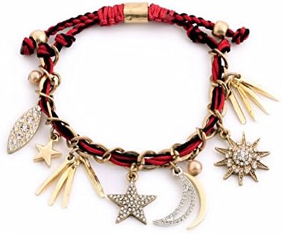 HYS Jewelry Vintage Moon Star Shaped Fashion Bracelet Anklet - sl00304