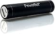 PowerBot&reg; TNT PB2611 2600mAh Universal Power Bank External Back Up Battery w/ 800mAh Output, 0.8A Rapid Charge + Built-In USB Port Output (MicroUSB cable included) + Premium Stainless Aluminum Design (Black)