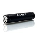 PowerBot&reg; TNT PB2611 2600mAh Universal Power Bank External Back Up Battery w/ 800mAh Output, 0.8A Rapid Charge + Built-In USB Port Output (MicroUSB cable included) + Premium Stainless Aluminum Design (Black)