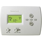 Honeywell TH4110D1007 White Pro Two Stage Programmable Standard Display Thermostat from the Pro Seri