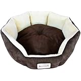 Armarkat C01HKF/MH Cozy Pet Bed 20-Inch Diameter, Mocha Beige