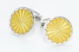 Sterling silver handmade cufflinks with enamel