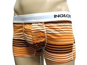(イングロット)INGLOTT クリエイティブボーダーボクサー/オレンジ ボクサーパンツ