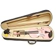 ViolinSmart Solid Wood Pink color 1/2 Size Violin with case and Accessories