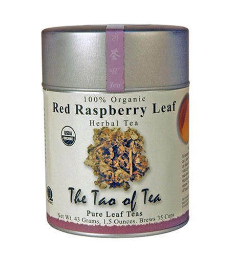 The Tao Of Tea Herbal Tea Red Raspberry Leaf, Certified Organic, 1.5-Ounce Tin (Pack of 3)