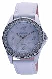Kahuna White Leather Ladies Strap Watch KLS-0023L