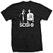 SCSI-9 electronic band club techno dj moscow BW SHIRT