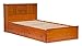 Palace Imports 100% Solid Wood Kansas Twin Mate’s Bed, Bed Only, Honey Pine, 15”H x 42”W x 76”L, 12 Slats, 2 Drawers Included. Optional Headboard Sold Separately. Requires Assembly
