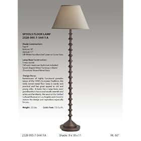 Metal Spools Floor Lamp by Coronet Lighting