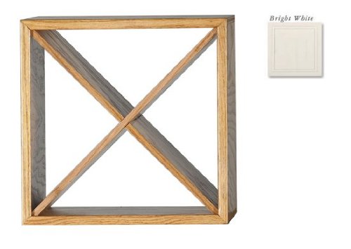 Coastal 76400NGWH Cube Insert Wine Rack - White