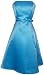 50's Strapless Satin Formal Bridesmaid Prom Dress - L