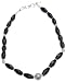 Romantic Valentine Gifts Sterling Silver Black Onyx Necklace 18.5 inches
