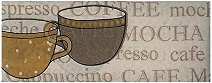 Coffee Talk Beige Brown Earthtones 28" Wide X 36" Length Tier Set and 56" Wide X 14" Length Valance