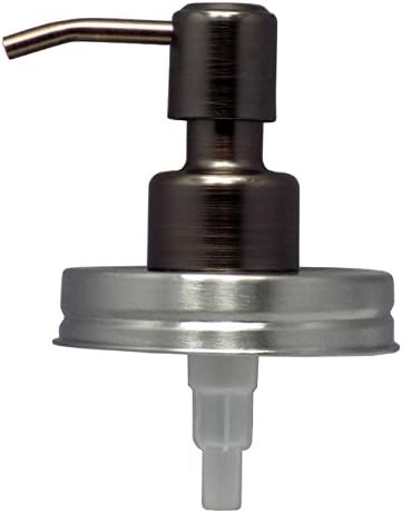 Stainless Steel Mason Jar Lid with "Bird Head" Metal Pump (Bronze)